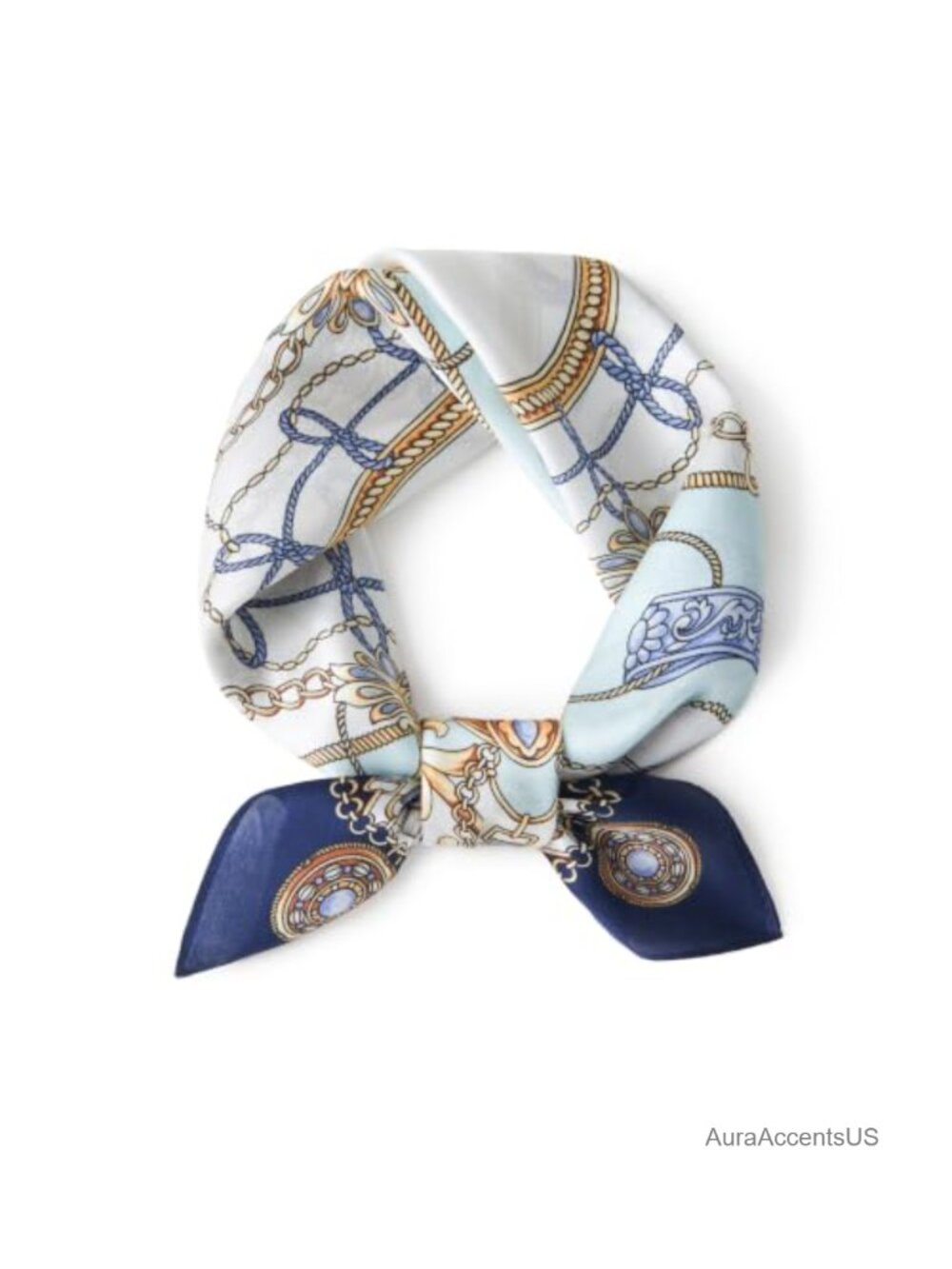 100% Mulberry Silk Scarf Small Square Neckerchief Hair Scarf Gift